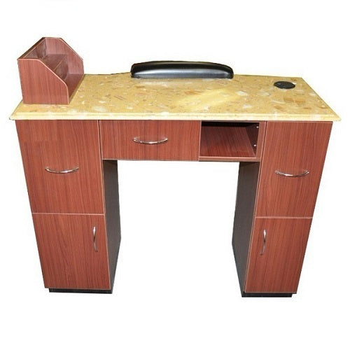 Manicure Table, with Full Marble Top
